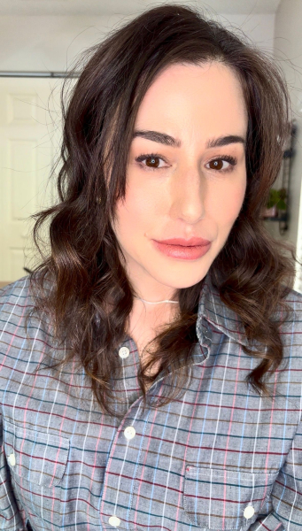 woman wearing lipstick